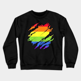 Lgbtq Gay Pride Month Rainbow Flag Queer Lgbt Crewneck Sweatshirt